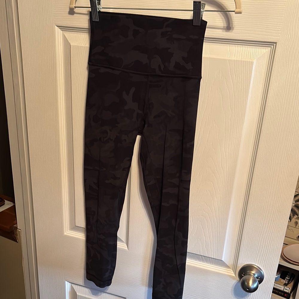 Lululemon Dark Camouflage High-Waisted Leggings